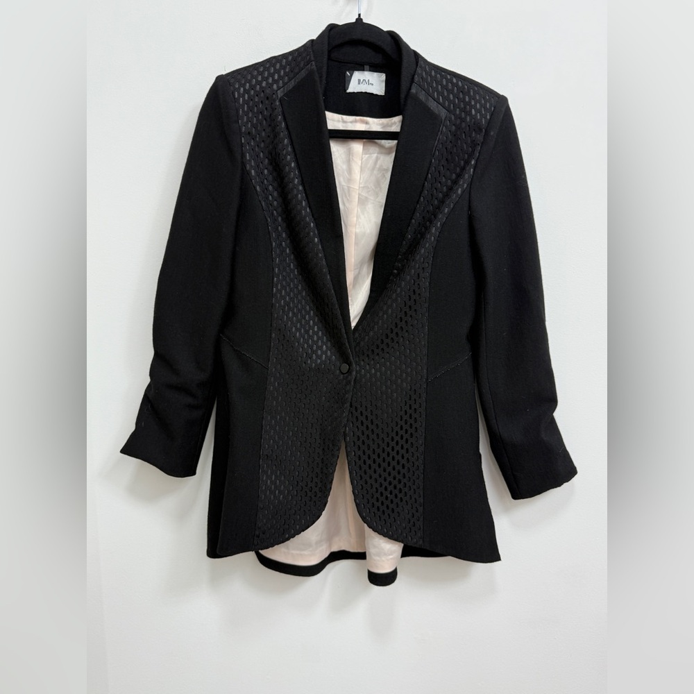 IMM Black Knit jacket, size medium, GUC